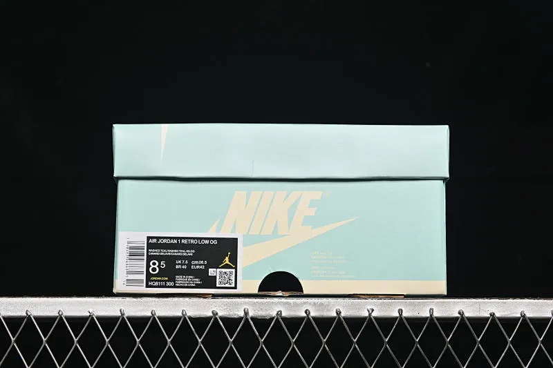All categories Air Jordan Jordan series basketball shoes Air Jordan 1 Low Air Jordan 1 Low "Washed Teal" AJ1 Joe 1 washed celadon low-top cultural casual sneakers HQ8111-300